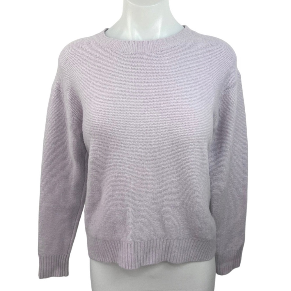 Uniqlo Light Purple Souffle yarn crew neck  Sweater - M